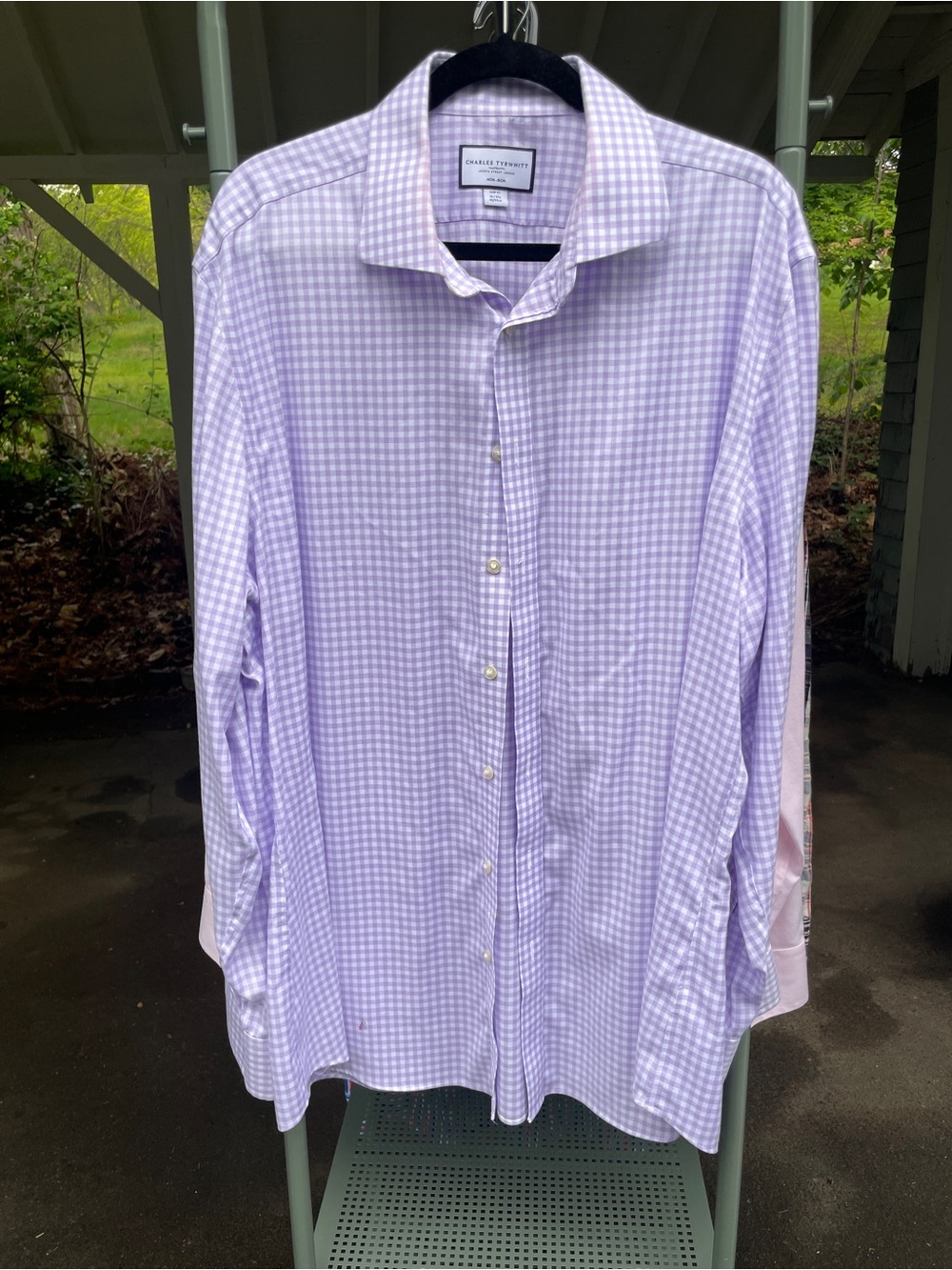 Charles Tyrwhitt Lavender Gingham Dress Shirt